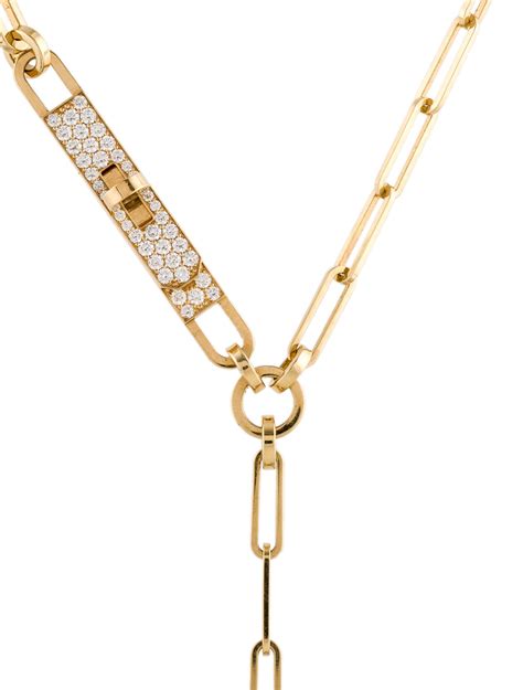 hermes lock necklace|hermes kelly chaine necklace.